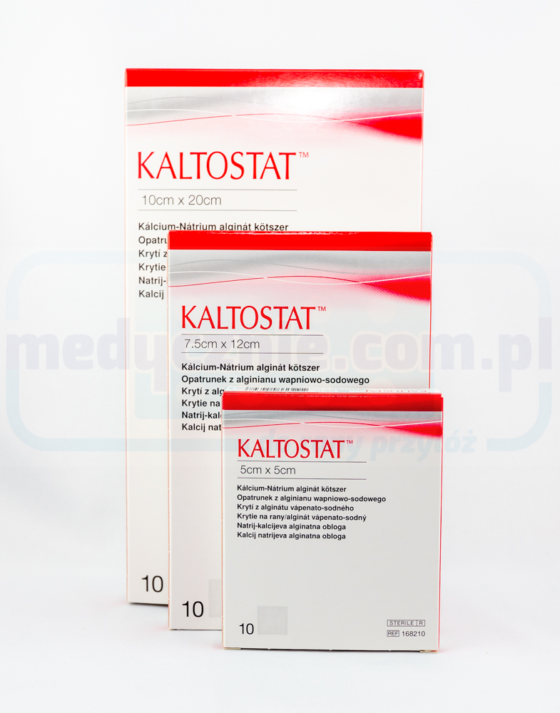 Kaltostat 10*20cm opatrunek alginianowy na rany przewlekłe 1szt